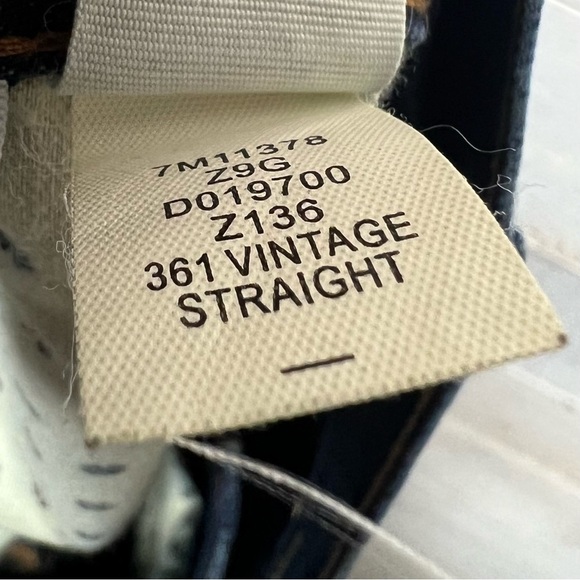 Lucky Brand Jeans Mens 40x32 361 Vintage Straight Dark Blue Wash Demim Cotton - Picture 11 of 11